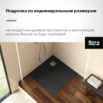 Душевой поддон Roca Terran 900x900 черный, с сифоном и решеткой, AP10338438401400
