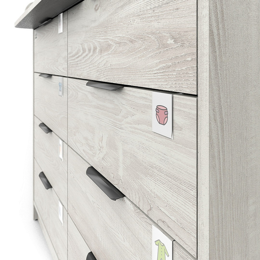 Комод Pituso Kids Optimum ЛДСП Сосна касцина