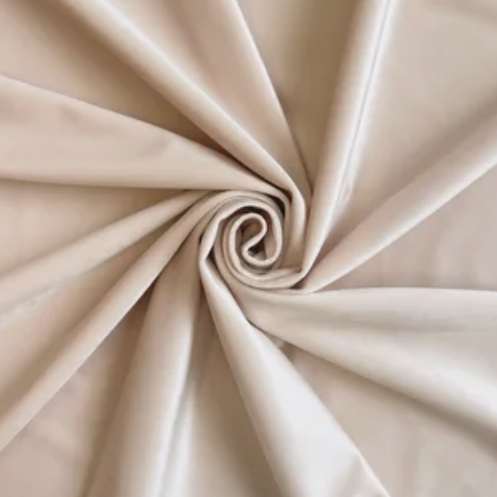 Бархат кремово-бежевый оптом, 305 см, арт. 999-6