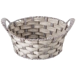 Корзинка с ручками коллекция натурель светлое плетение 25см