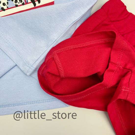 Комплект "Веселая компания" голубой/красный