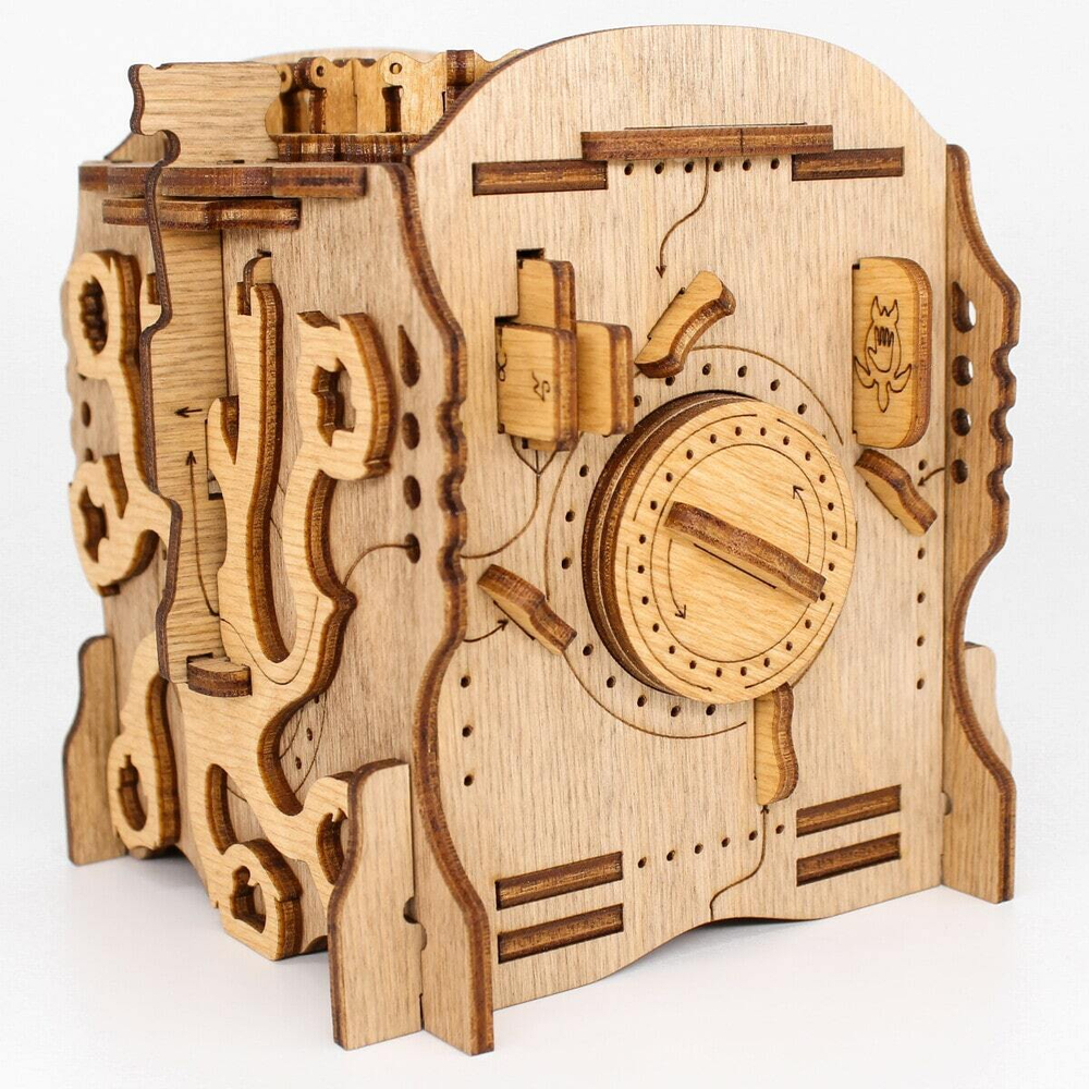 Деревянный Квестбокс "Наутилус" от IDventure - головоломка, сборная модель, 3D пазл, коробочка с секретом