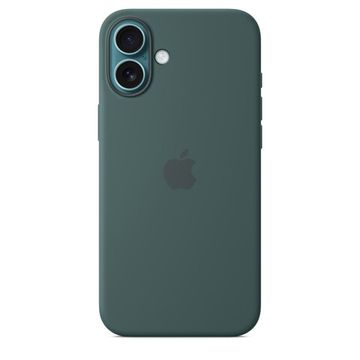 Силиконовый чехол для iPhone 16 с MagSafe – Lake Green ( Зелёный озёрный)