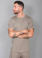 Мужская футболка RS Performance Tee Side Mesh Solid Taupe/White (232M000105/000)
