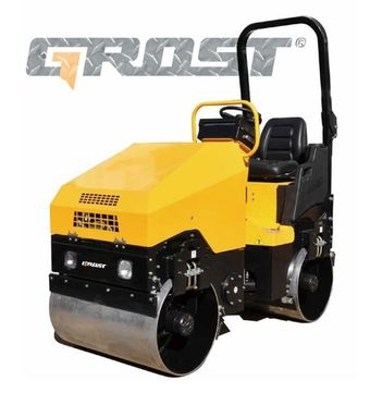 Виброкаток GROST VR1800 двухвальцовый дизельный - [1560 кг / Yanmar 3TNV76]