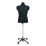 Манекен портновский мужской Ричард, комплект Стандарт, цвет черный, размер L, в комплекте подставка «Милан» и магнит-трафарет