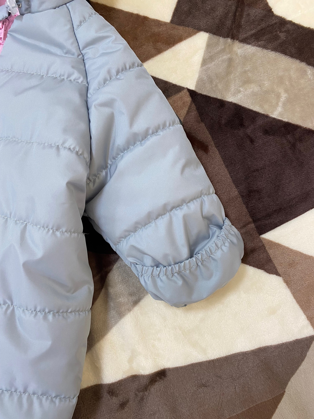 138/6 Комбинезон "Колибри" серый/розовый (Размер: 74)