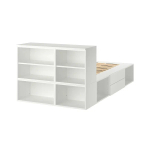 Каркас кровати с 2 ящиками - IKEA PLATSA, 200х140 см, белый, ПЛАТСА ИКЕА
