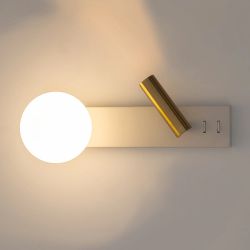 Citilux Декарт CL704450 LED Светильник с выключателем Белый+Бронза