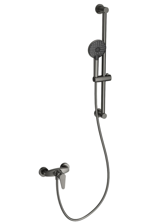 Смеситель для душа с гарнитуром WONZON & WOGHAND, Темный графит (WW-AE3103-BGG)