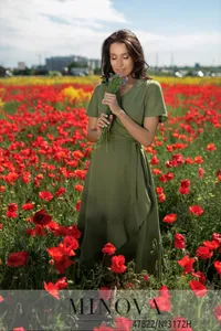 Платье 3172Н-Оливка Minova