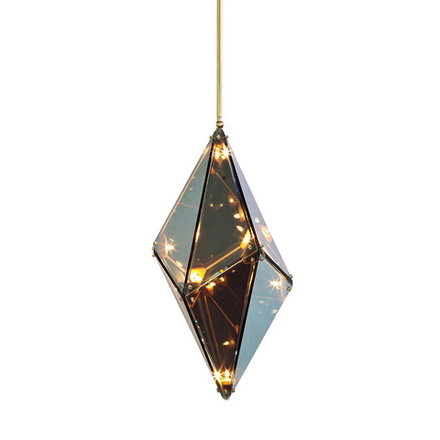 Подвесной дизайнерский светильник  Maxhedron Vertical by Bec Brittain (дымчатый)