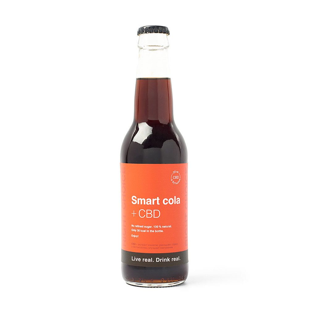 Лимонад Smart Cola +CBD, 330 мл