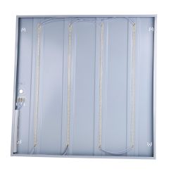 ULP-Q115 6060-36W-4000K+6500K WHITE Светильник светодиодный потолочный универсальный. Белый свет4000K-Холодный свет5000К-Дневной свет6500K. Рассеиватель призма. Встроенный и-п. Корпус белый. ТМ Volpe