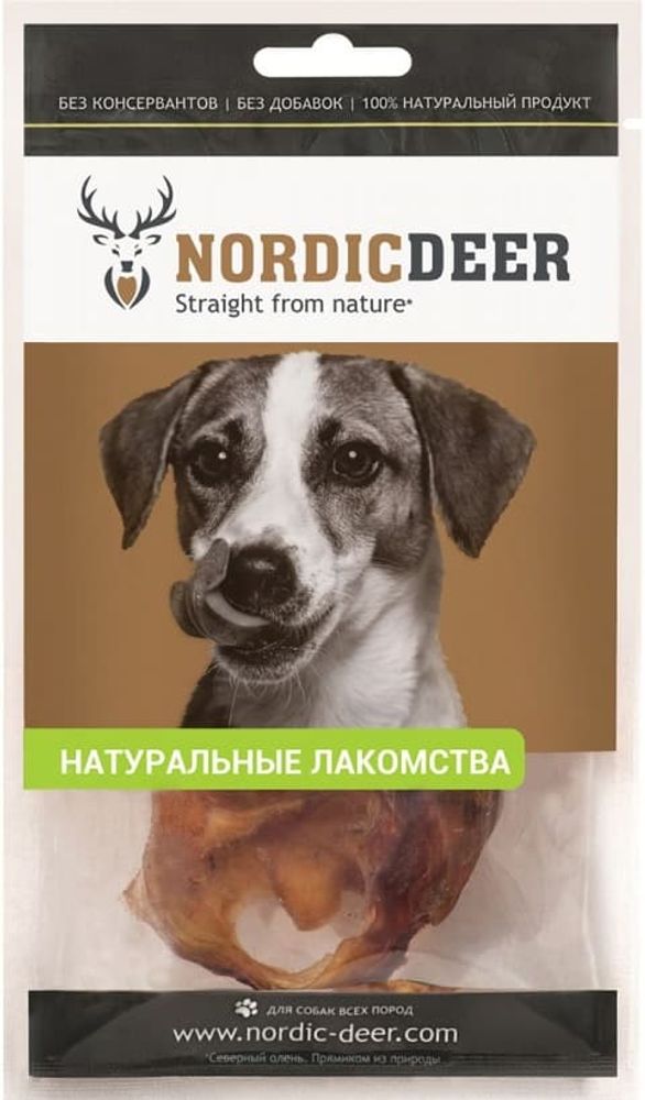 Ухо внутреннее говяжье 1шт   NordicDeer