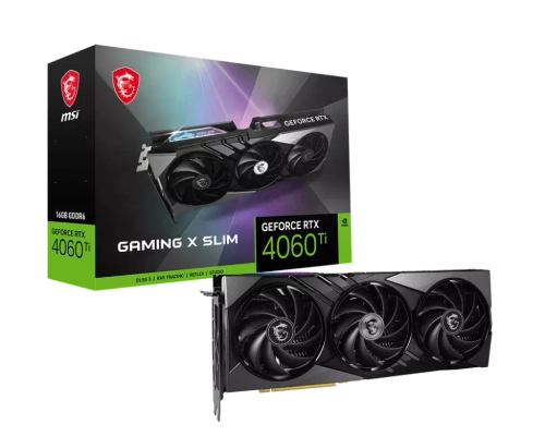 Видеокарта MSI GeForce RTX 4060 TI GAMING X SLIM 16G, 16G  (RTX 4060 TI GAMING X SLIM 16G)