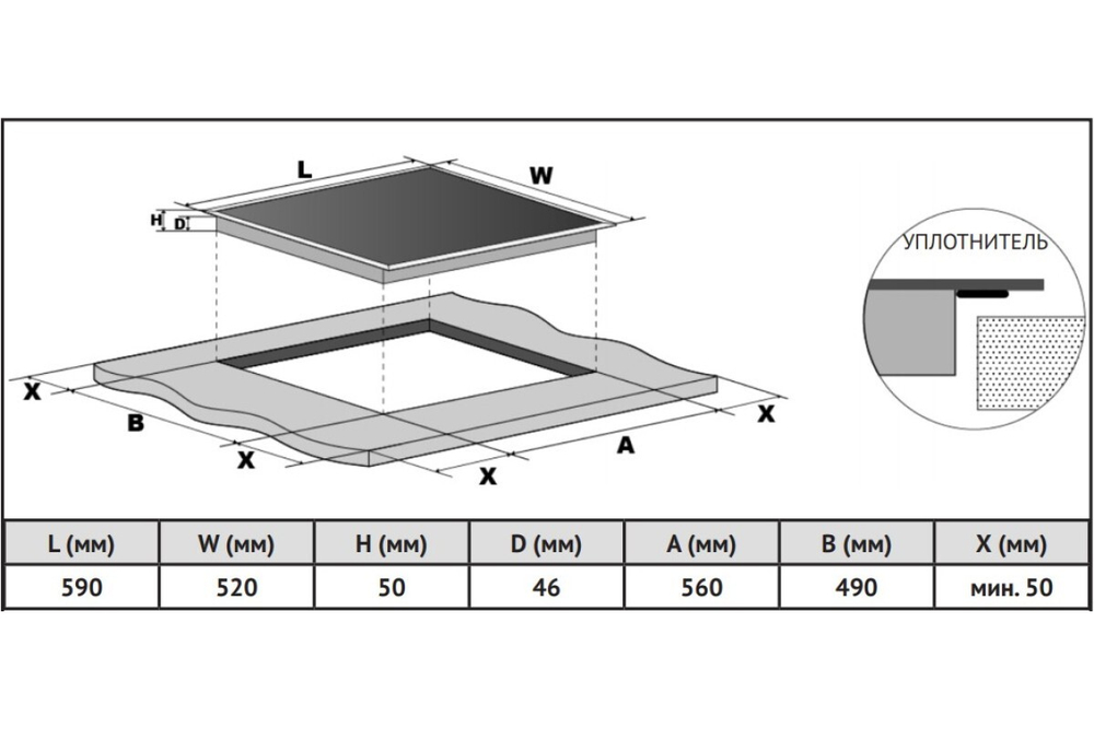 Электрическая варочная панель Korting HK 60003 B