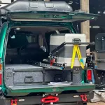 Комплект грузового хранилища с ящиком и выдвижным слайдером для TOYOTA LAND CRUISER 80 (LC80) Тойота крузак крузер