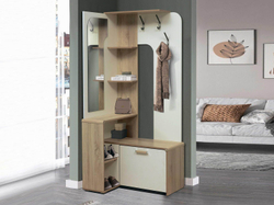 Вешалка напольная Антре Дуб сонома / Белый