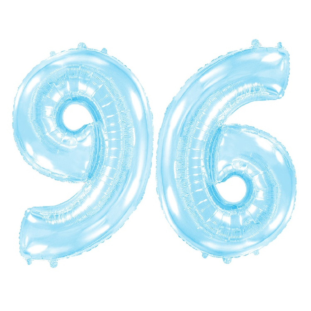 Шар фольгированный Цифра 9 101 см (Голубой)