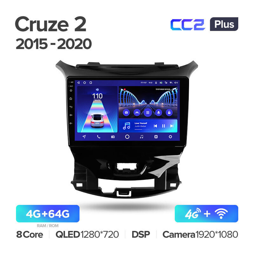 Teyes CC2 Plus 9" для Chevrolet Cruze 2015-2020