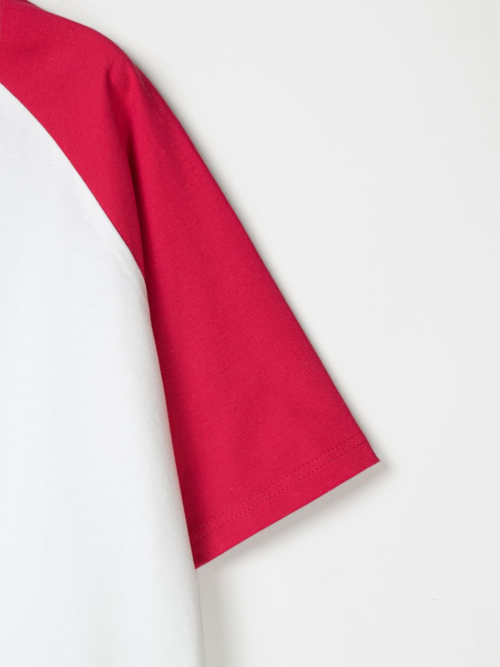 Футболка Колор блок "Молоко/Фуксия" 7+