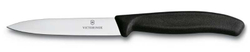Фото нож для овощей VICTORINOX SwissClassic, лезвие из нержавеющей стали 10 см, чёрная пластиковая рукоять с гарантией