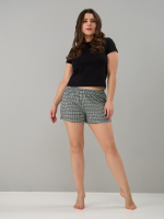 Шорты Н-141/клеточкасиний-зеленая