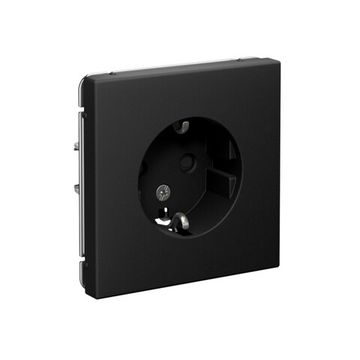 Розетка ArtGallery 16А с заземл. защ. шторки механизм карбон SE GAL001045