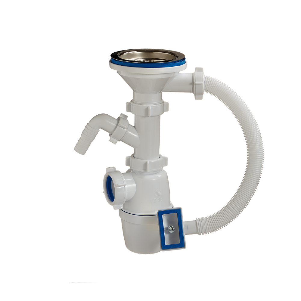 4012 Сифон 3 1/2 40 с переливом ОРИО  (30шт)