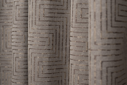 Ткань Портьера Глянец (Gloss) беж 275x260 Бежевый Garda Decor