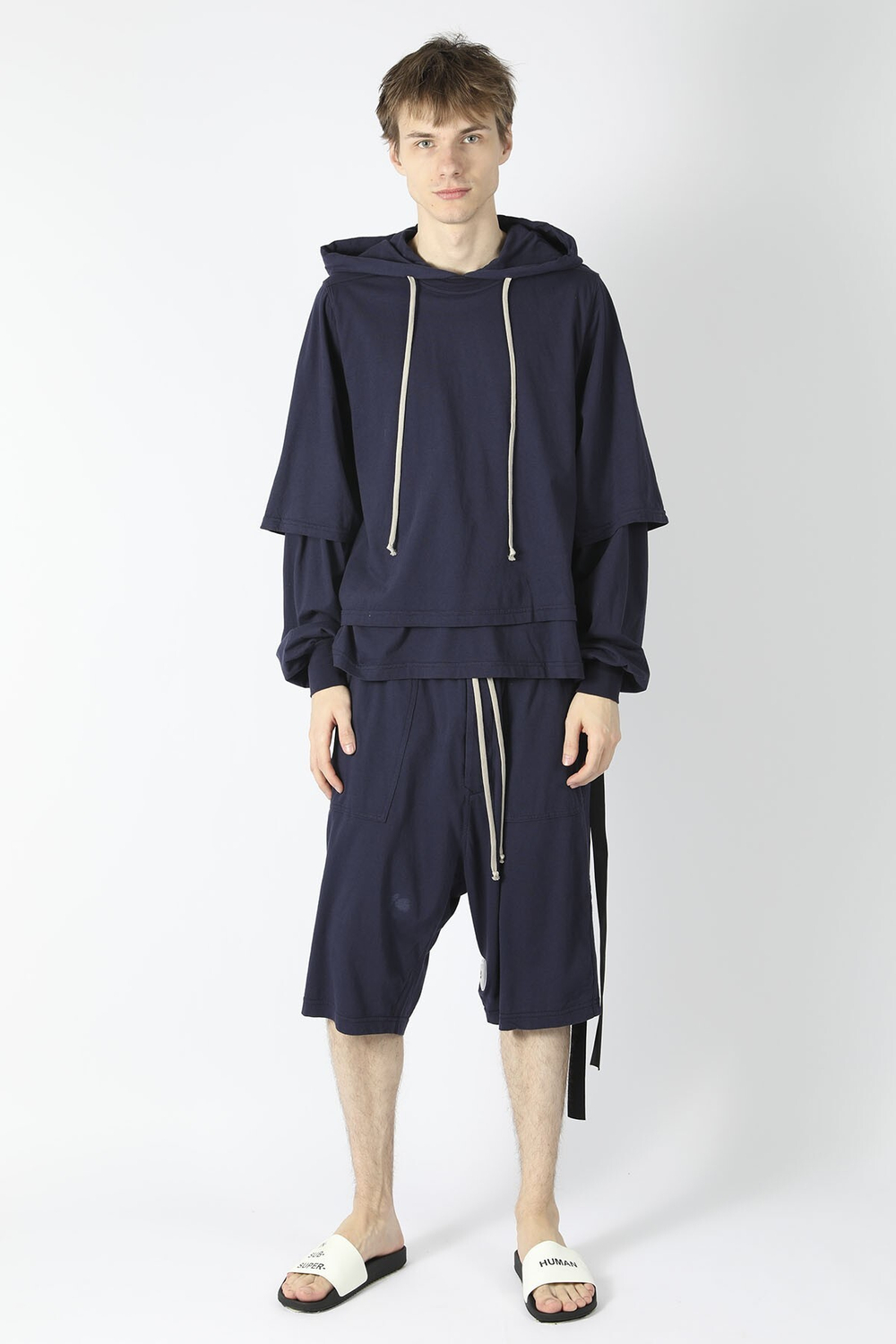 RICK OWENS DRKSHDW ХУДИ СИНЯЯ HUSTLER