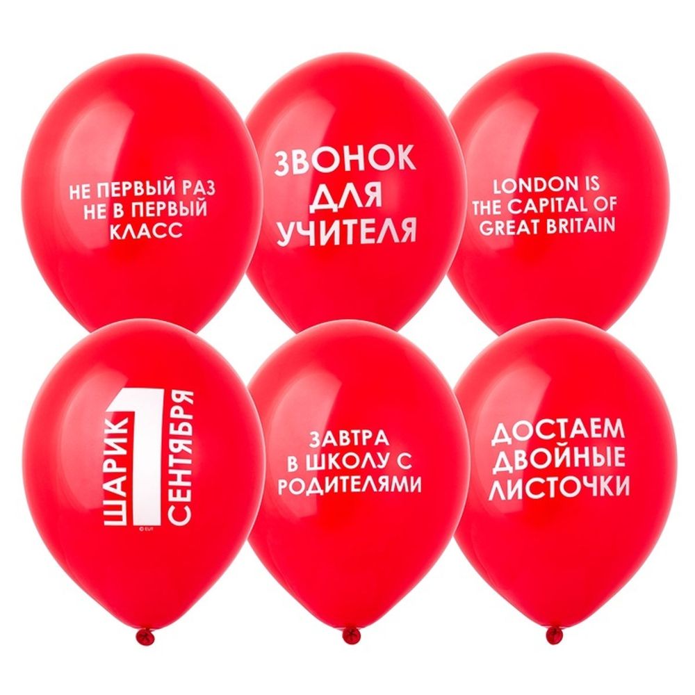 B 14&quot; 1 Сентября прикольные 50 шт