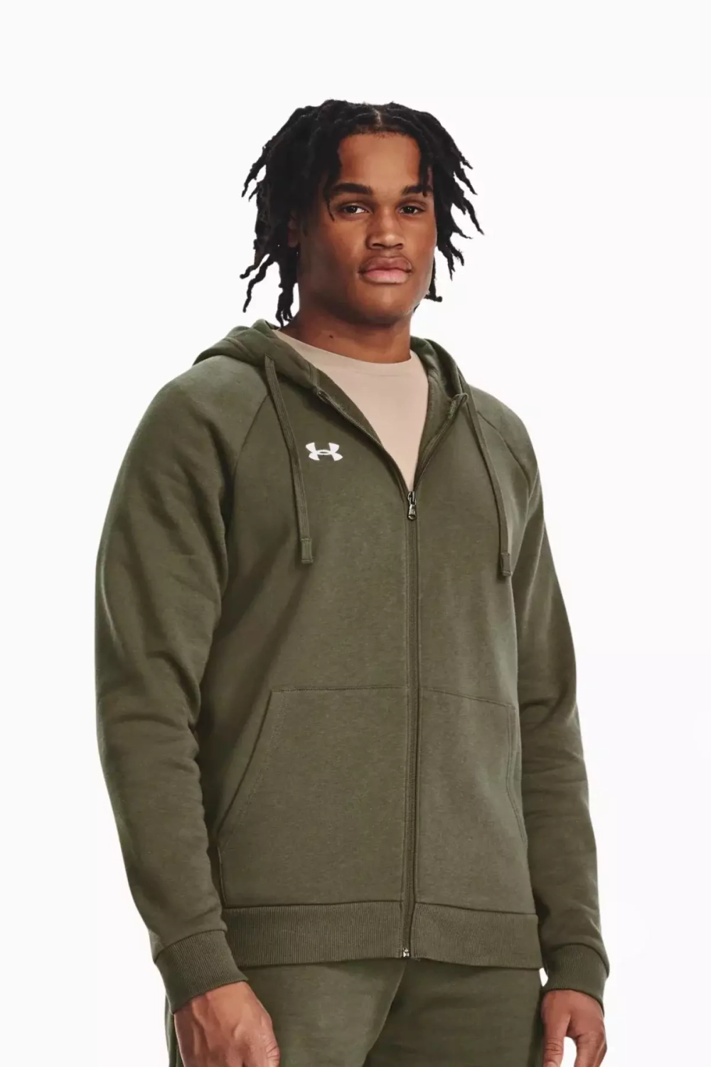 Кофта Under Armour Rival Fleece FZ - зеленый