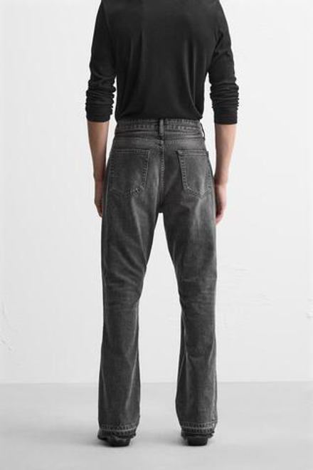 ZARA ДЖИНСЫ FLARED FIT, ЧЕРНЫЙ