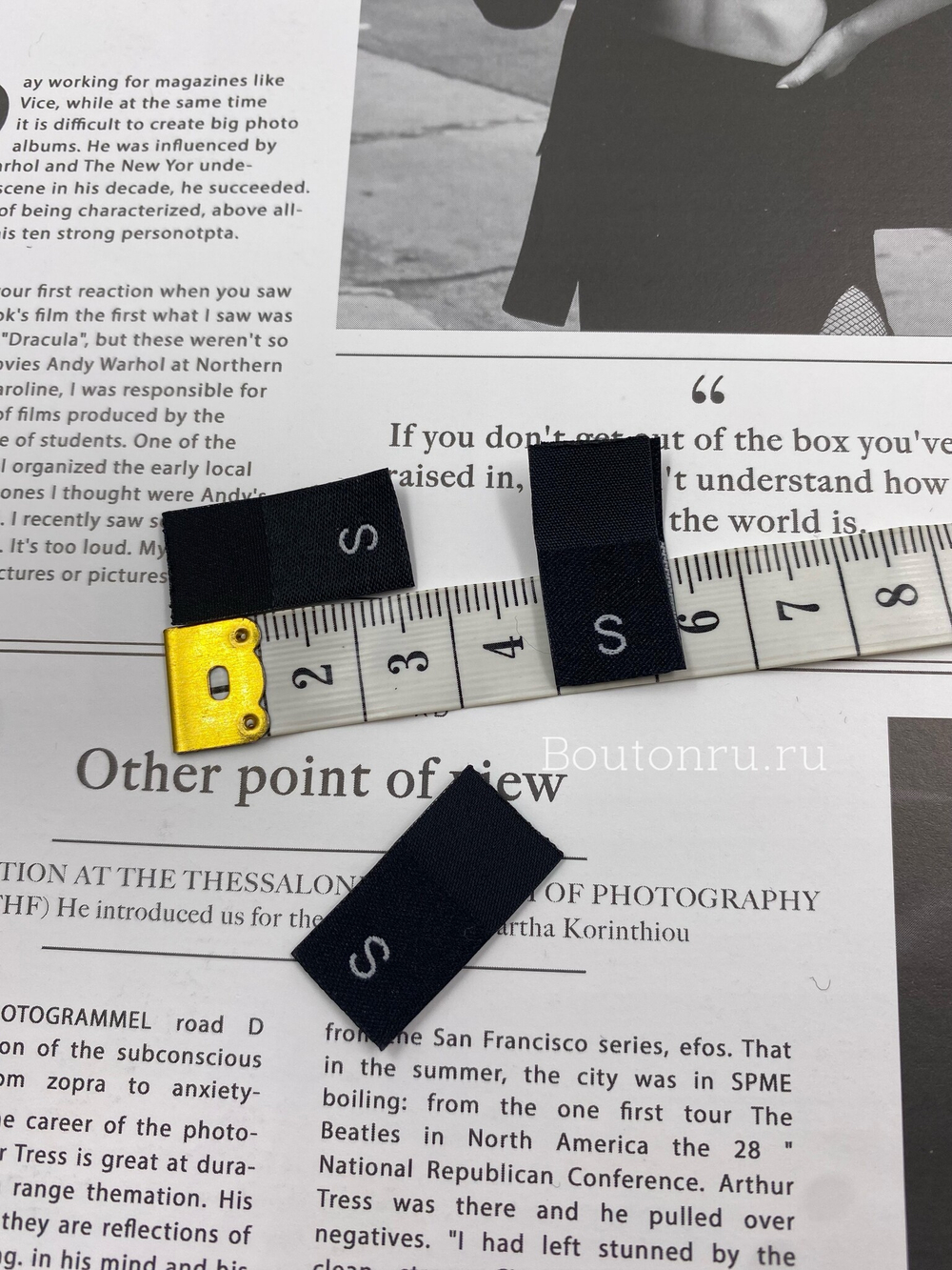 Размерник черный "S" 14 мм