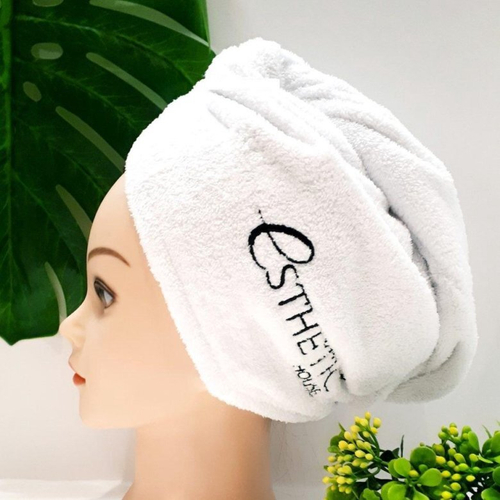 Впитывающее полотенце-тюрбан для волос - розовое Esthetic House Super Absorbent Hair Towel