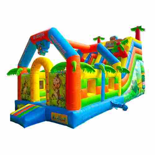 Коммерческий надувной батут «Приключение в мире животных 2», 8*4*5 м.