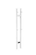 Полотенцесушитель электрический 2-трубы квадратный Matt White