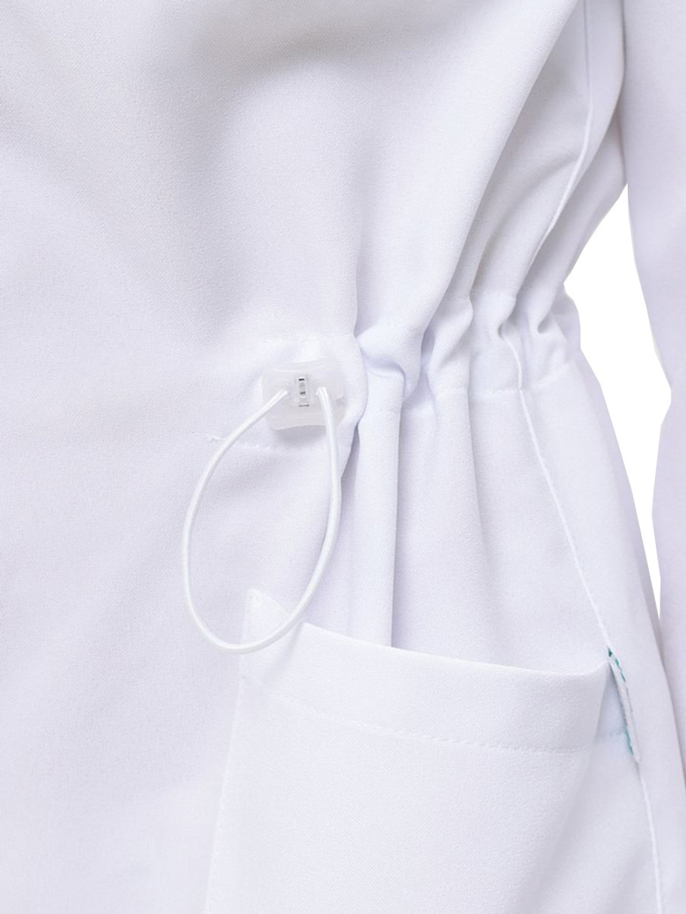 Халат медицинский женский Doctor Big 236 Streich, длинный рукав, белый, 42