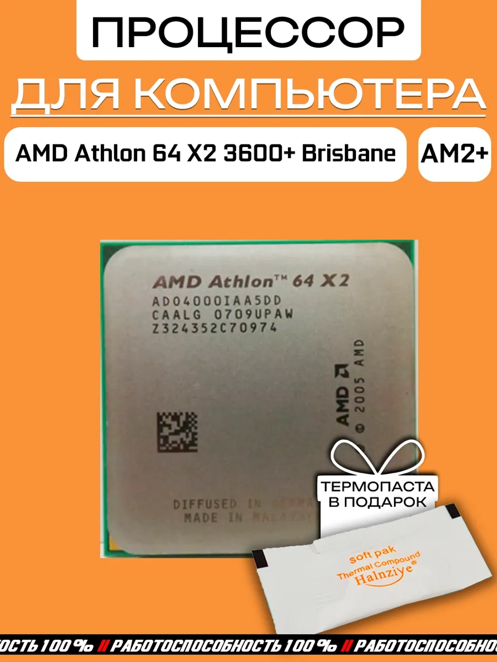 Процессор AMD Athlon 64 X2 3600+ ADO3600IAA5DD
