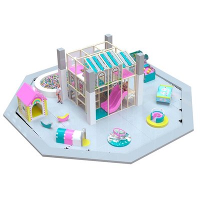 Детский игровой лабиринт «Радужный замок» 80 м²