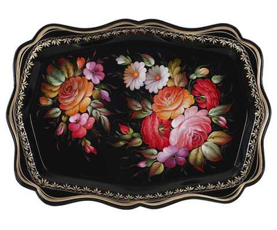 Zhostovo metal tray A22D07042579