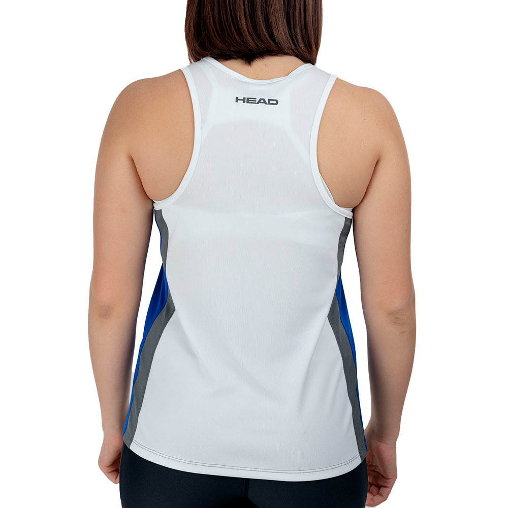 Майка жен. HEAD Club 25 Tech Tank Top W 814735-RoWH-S, р.S, полиэстер, белый