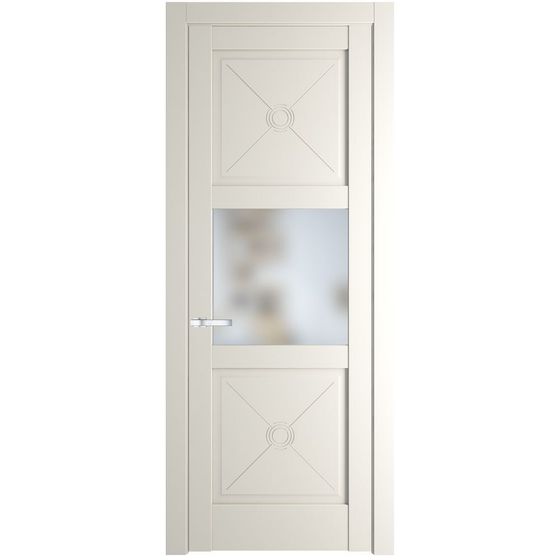 Фото межкомнатной двери эмаль Profil Doors 1.4.2PM перламутр белый стекло матовое