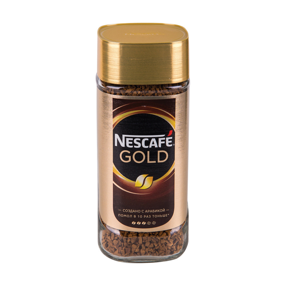 Кофе Молотый в Растворимом Nescafe Gold 95г Стекло