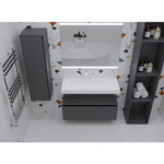 Тумба Armadi Art Flat Valessi Uno-S 100см 897-100-A mat, АНТРАЦИТ мат