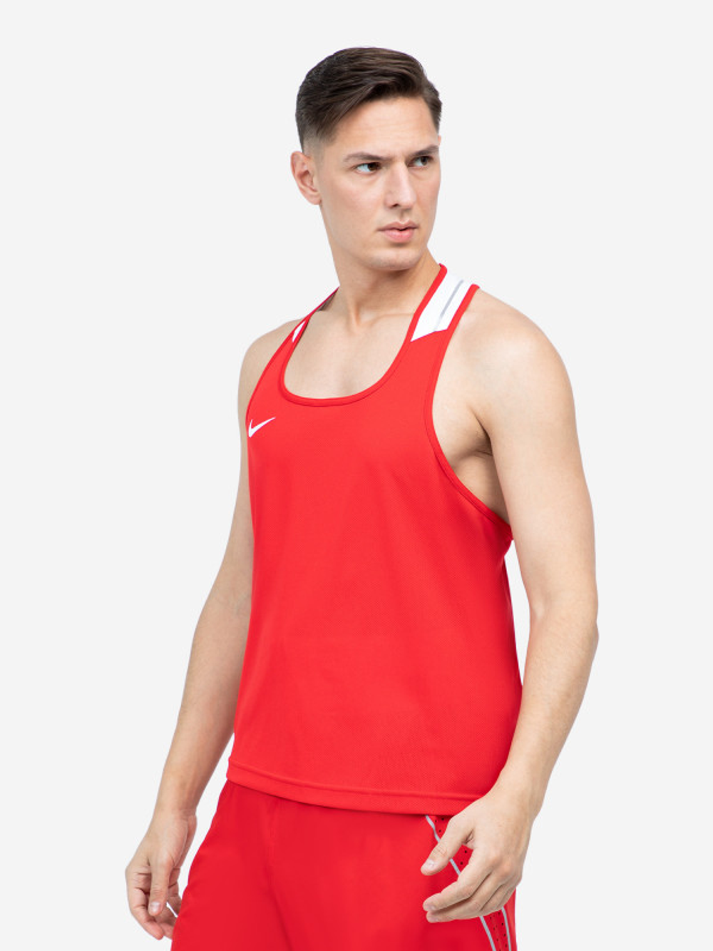 652861-657 МАЙКА (бел) БОКСЕРСКАЯ NIKE BOXING TANK