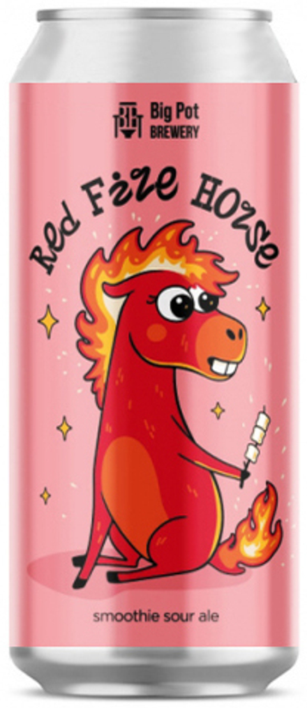 Пиво Биг Пот Рэд Фаер Хорс / Big Pot Red Fire Horse 0.45 - банка