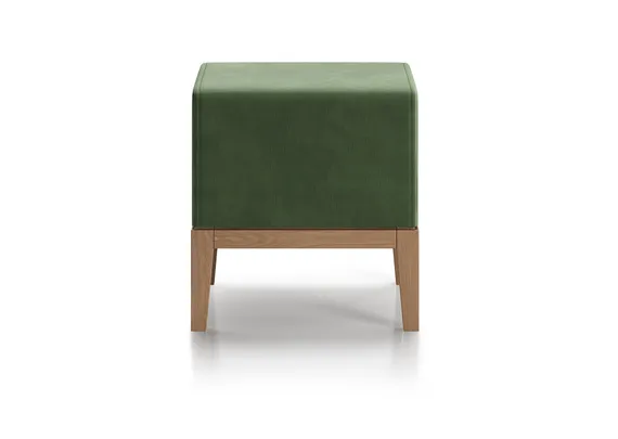 Банкетка Fjord 40 см (зелено-голубой FiberGuard, бук)